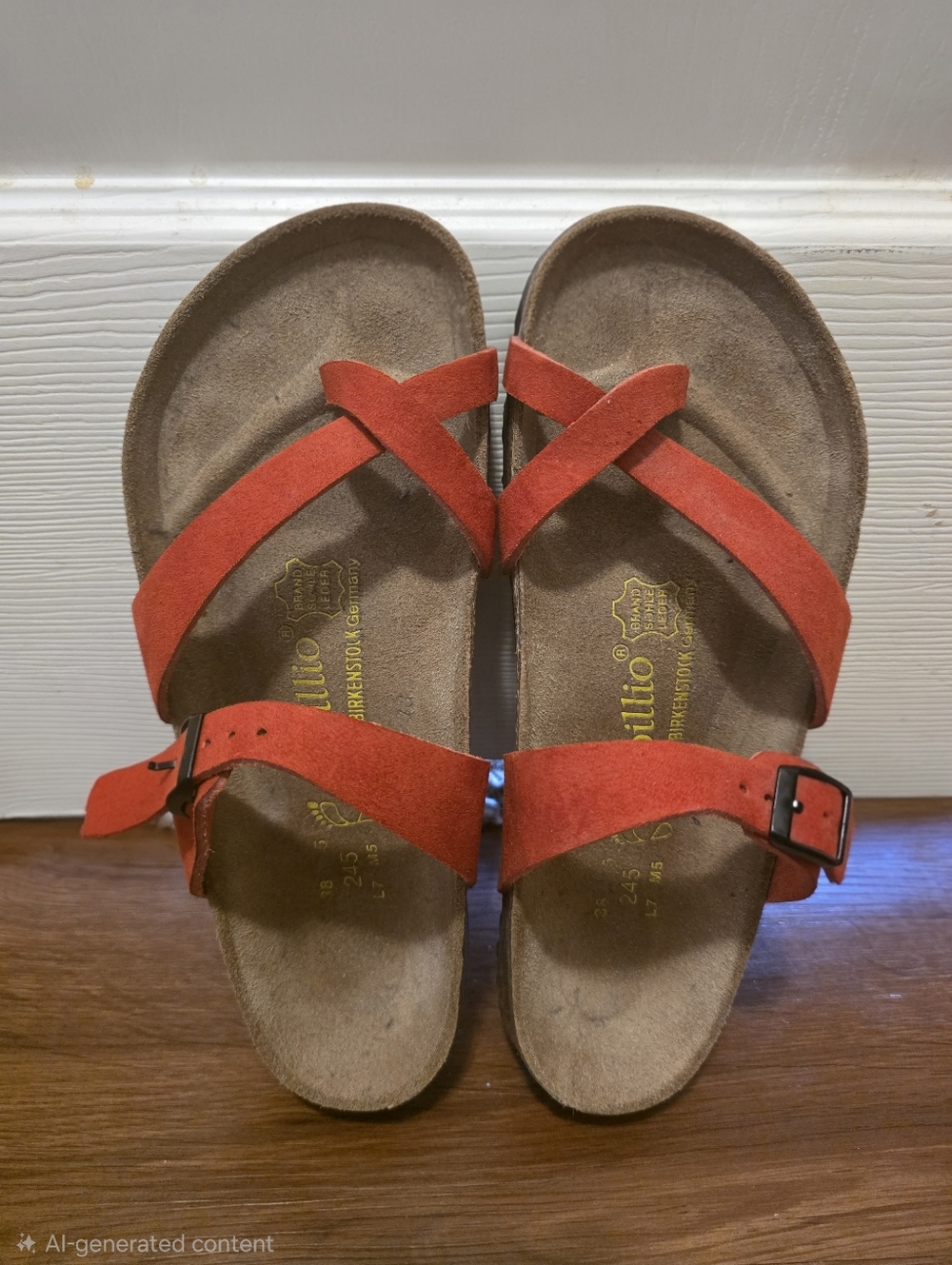 Pavillion Birkenstock Women's Size 38 Red Sandals